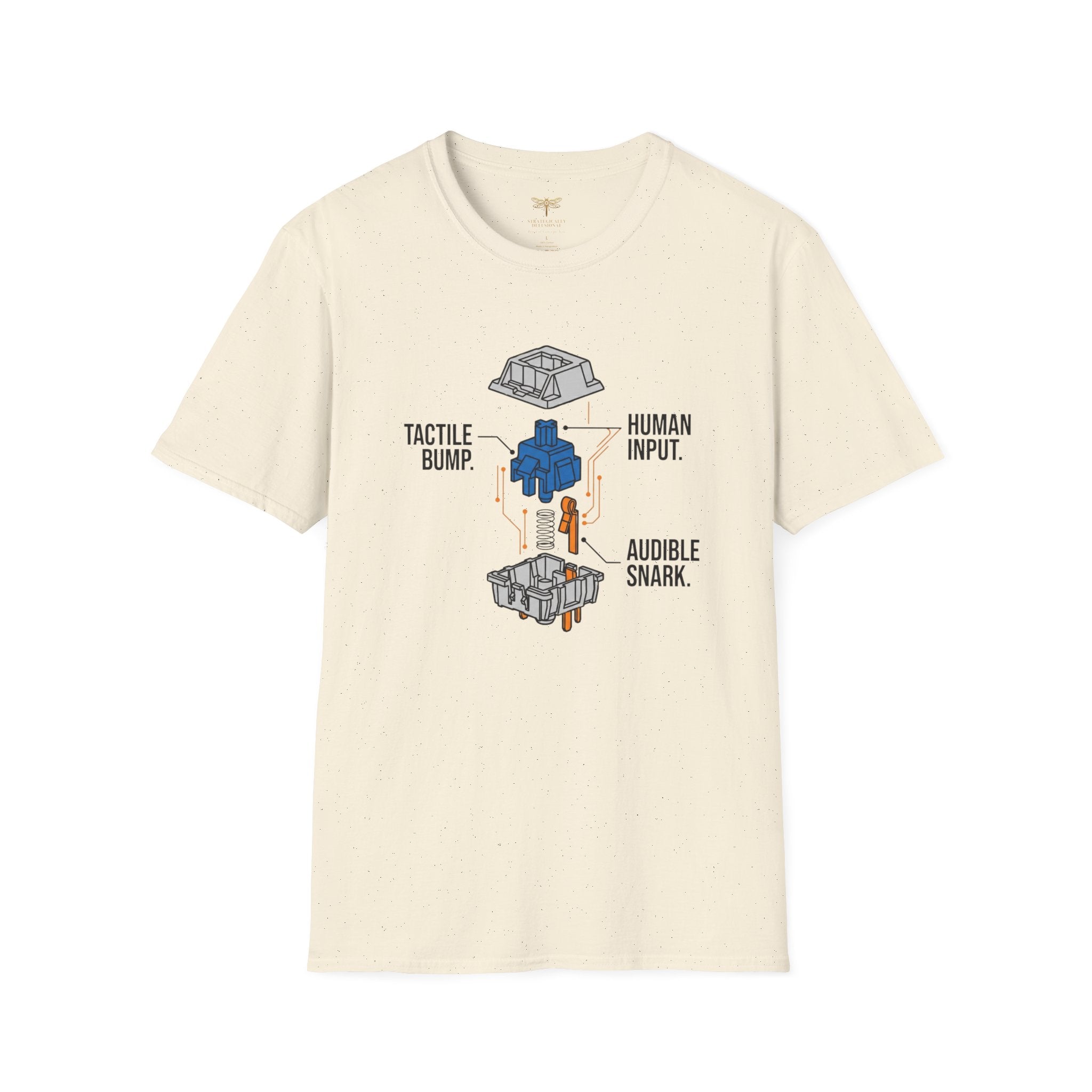 Tactile Bump Human Input Audible Snark T-Shirt