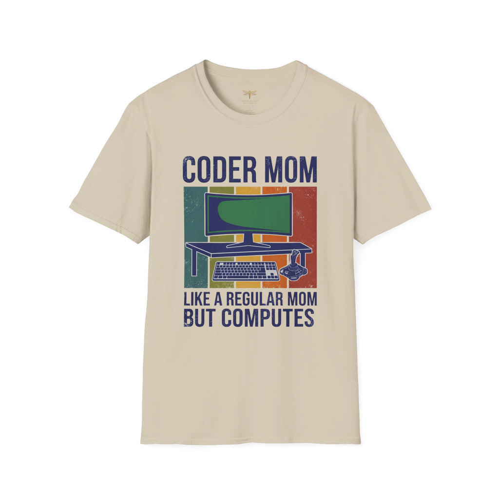 Coder Mom Like a Regular Mom But Computes T-Shirt