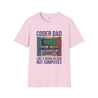 Coder Dad Like a Regular Dad But Computes T-Shirt