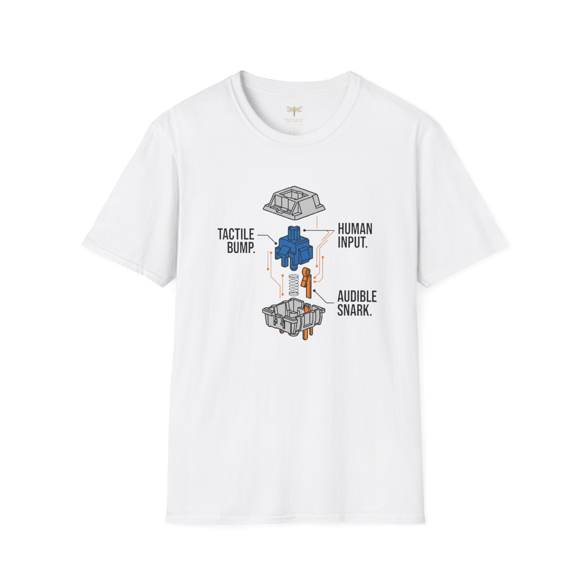 Tactile Bump Human Input Audible Snark T-Shirt